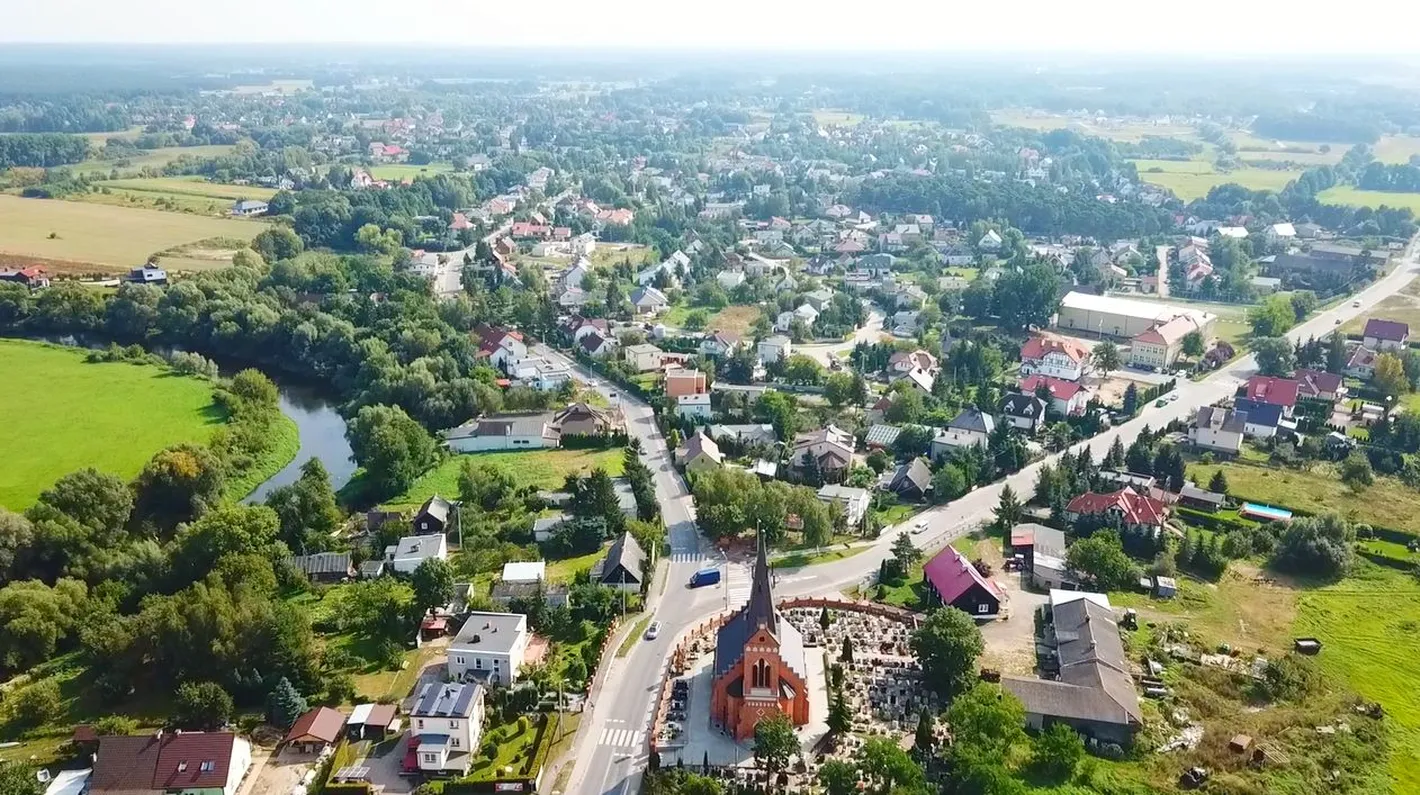 Widok z góry na Złotorię